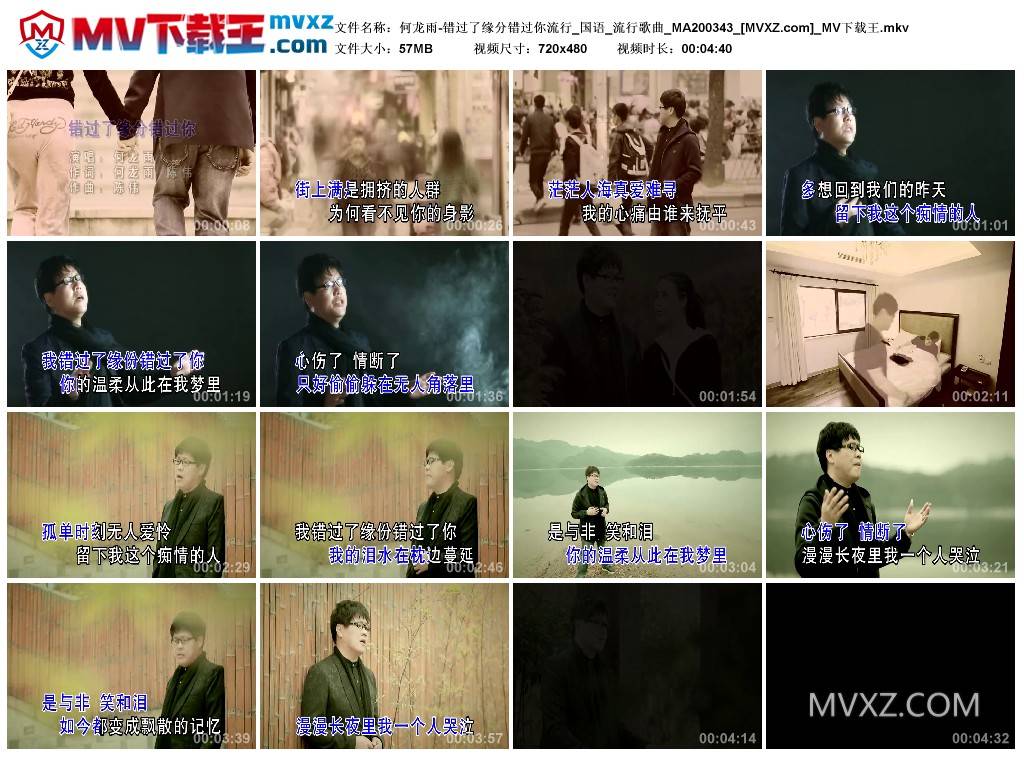 何龙雨-错过了缘分错过你流行_国语_流行歌曲_MA200343